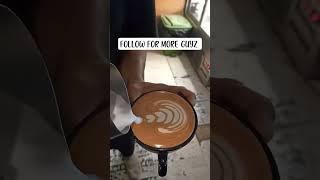 # how to make simple way stack tulip 8 layers # latte ar# short clip # barista # SUBSCRIBE FOR MORE