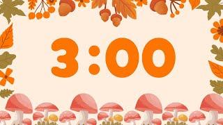 3 Minute Countdown Timer for Fall - peaceful music