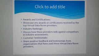 Top Virtual Data Room Providers