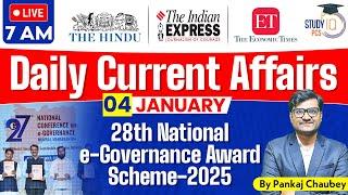 PCS Current Affairs | 4 January 2025 Current Affairs | Today Current Affairs | StudyIQ PCS