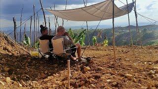 Foreigner Building in the Philippines | Planting Sweet Potato as our Privacy Fence |Life in Province