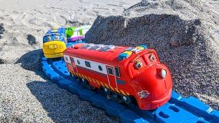 Chuggington Plarail  Beautiful beach nature gimmick adventure course