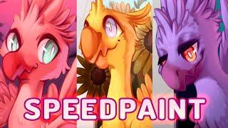 Art Speedpaint Drawing Chocobos | Art Storytime