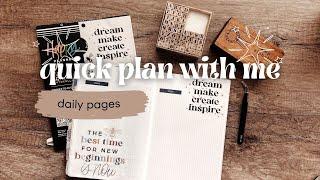 A quick plan with me | create an easy spread with me 