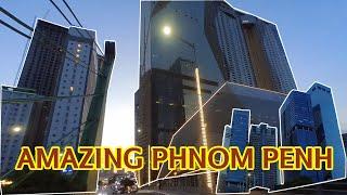 Koh Pich Motorbike Riding Tour || Phnom Penh Building July 2023 Visiting Cambodia #phnompenhcity