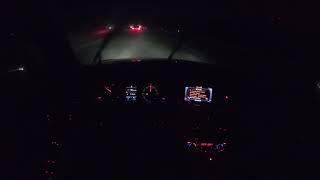 Casually driving up to 190 km/h on a very rainy night (german Autobahn)