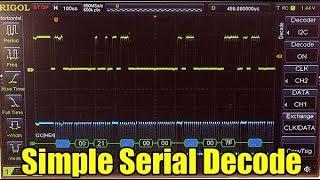 How to decode I2C serial data on the Rigol 1054Z oscilloscope