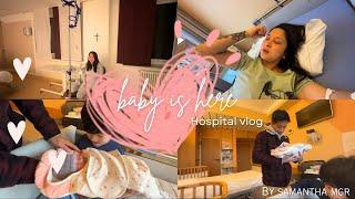 FINALLY BABY IS HERE  | HOSPITAL VLOG  | SAMANTHA’s VLOG