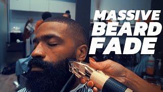 MASSIVE Transformation Beard Fade with a Mustache Trim | Toia Cuts