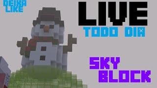 [LIVE][BR] #04 -SKYBLOCK NO MC-CENTRAL - "RUMO A IS TOP "