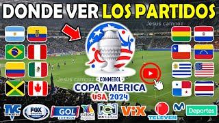 Donde ver la Copa América 2024 en vivo, TODOS los PARTIDOS como ver la Copa America canales por pais