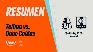 Deportes Tolima vs. Once Caldas (resumen y goles) | Liga BetPlay Dimayor 2025-I | Fecha 8