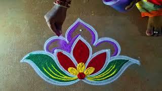 Newyear 2025 rangoli designs 3*1 Beautiful rangoli//sankranti chukala muggulu//Pongal special kolam