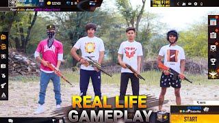 Free Fire Gameplay In Real Life || Comedy Video || Free Fire In Real LIfe || Kar98 army