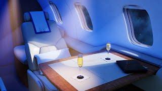 White Noise Private Jet | Sleep or Study to Airplane Cabin Sound | 10 Hours Plane Noise