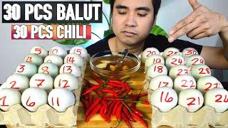 30 PCS BALUT AT 30 PCS CHILI | MUKBANG PHILIPPINES | FILIPINO FOOD |  PINOY MUKBANG