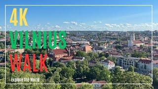 【4K】 Vilnius Walk - Old Town at NATO Summit 2023 with City Sounds