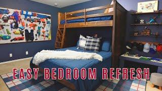 EASY BEDROOM REFRESH | DIY GIANT NERF WALL + LEGO STORAGE