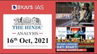 'The Hindu' Analysis for 16th October, 2021. (Current Affairs for UPSC/IAS)