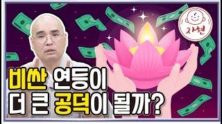 비싼 연등이 더 큰 공덕이 될까?