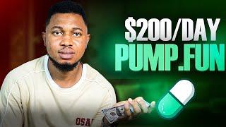 How To Make $200 DAILY on PUMP.FUN Trading MEMECOINS