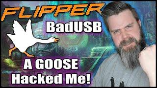 Flipper Zero BadUSB Hacking!  Stealing credentials with a GOOSE?!?!   