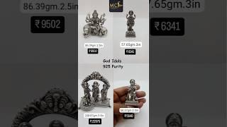Grace your home with divine blessings!  Explore our exquisite 925 purity silver God idols.