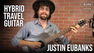 Hybrid Travel Guitar WOOD + CARBON FIBER?! Demo with Justin Eubanks