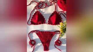 كروشيه حماله صدر بمربعات الجرانى  How to make a crochet granny square bra 