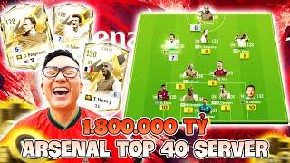 Choáng Váng Top 1 Đội Hình ARSENAL Khủng Nhất FC Online 2025: 1.800.000.000 Tỷ Với HENRY ICON TM +6