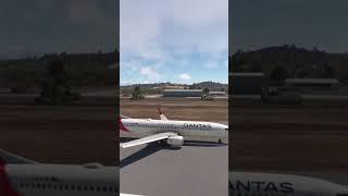 Qantas 737 lands at Port Moresby #aviation #msfs2020 #flightsimulator #cairns #qantas