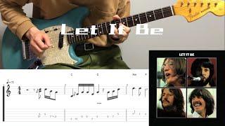 The Beatles - Let It Be (guitar cover with tabs & chords)