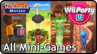 Wii Party U - All Mini Games (2 Players, Master Difficulty)