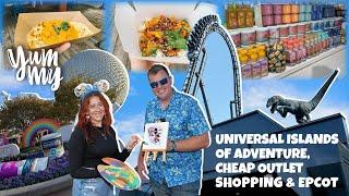 FLORIDA VLOG: Universal Orlando MARDI GRAS Food, Orlando Premium outlets & Disneys Epcot 2025 