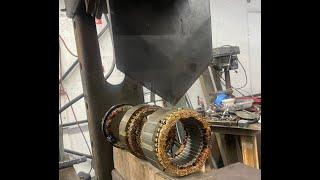 Copper Recovery From Electric Motors & Stator Splitter Pt.1