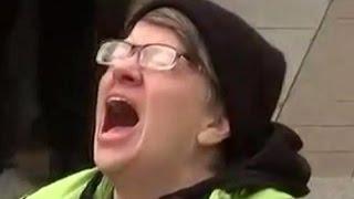 Liberal goes berserk at Trump's Inauguration