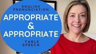 How to Pronounce APPROPRIATE & APPROPRIATE - American English Heteronym Pronunciation #learnenglish