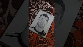 Cr7 Face Drawing || Cristiano Ronaldo Face Drawing... || Artful Things || #youtubeshorts