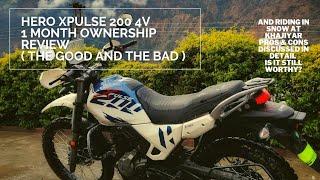 Hero Xpulse 200 4v - Owner's 1 Month Review ( Riding Xpulse in Snow ) ( 0° in Himachal Pradesh)