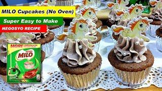 Super Easy Milo Cupcakes na Pang Negosyo No Oven needed