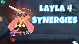 COMBO LAYLA 4 SYNERGIES WITH IMMORTAL POWER | VALE SKILL 1 | MAGIC CHESS GAMEPLAY & BEST STRATEGY