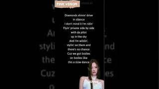 black pink jennie rap in English lyrics pink venom # Jennie #blackpink # rap # song