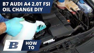 How to Change the Oil on an Audi A4 2.0T FSI (2005-2009 B7 Chassis)