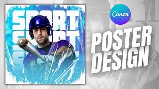 Creative Sportsman Poster Design In Canva