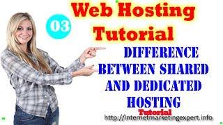 Web Hosting Tutorials - Difference Between Shared And Dedicated Web Hosting