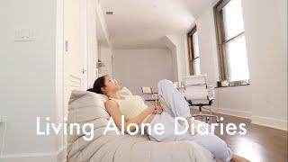 Living Alone Diaries | Moved into my new NYC Apartment, empty apartment tour, furniture/decor!