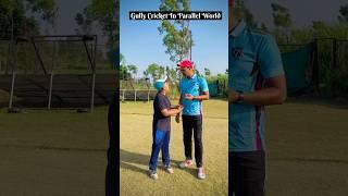 Gully Cricket In Parallel World  #cricketwithvishal #shorts