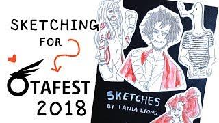 Vlog  Sketching for Otafest 2018