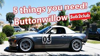 Mazda NC Miata track car build interview (1:56 at buttonwillow cw13)