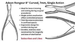 Top Orthopedic Bone Rongeurs | Surgeon's Should Know Surgical Instruments Review #mjamazonsurgical